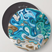 Badge Rond 15,2 Cm Surface liquide 1 (Devant & derrière)