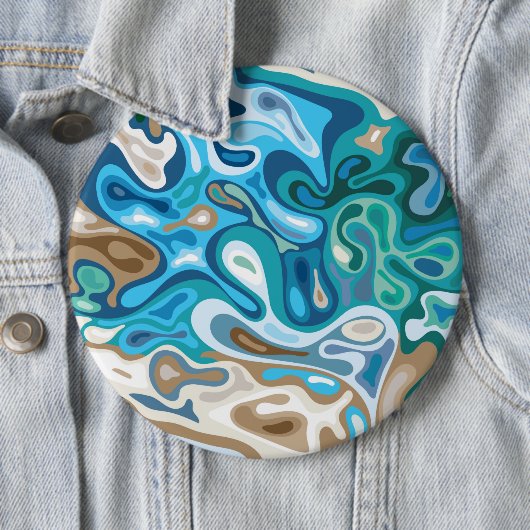 Badge Rond 15,2 Cm Surface liquide 1 (En situation)