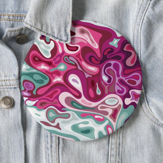 Badge Rond 15,2 Cm Surface liquide 3 (En situation)