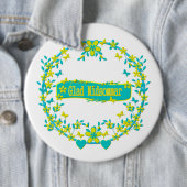 Badge Rond 15,2 Cm Symbole du milieu de l'été (En situation)