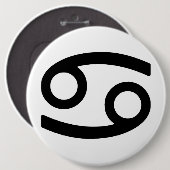 Badge Rond 15,2 Cm Symbole zodiaque Cancer (Devant & derrière)