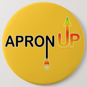 BADGE ROND 15,2 CM TABLIER EN PLACE ! BOUTONS