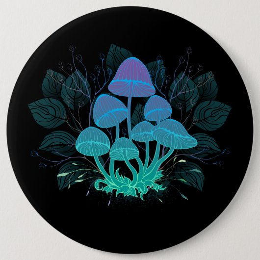 Badge Rond 15,2 Cm Tabourets dans Bushes (Devant)