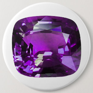 Badge Rond 15,2 Cm Tanzanite Gemstone Purple