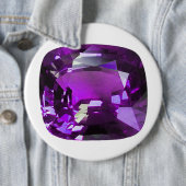 Badge Rond 15,2 Cm Tanzanite Gemstone Purple (En situation)