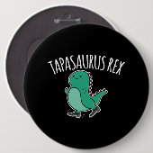 Badge Rond 15,2 Cm Tapasaurus Rex Dance Dinosaur Dino (Devant & derrière)