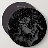 Badge Rond 15,2 Cm Taurus Constellation Hevelius 1690 Décor (Devant & derrière)