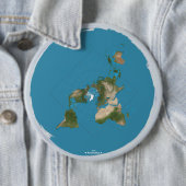 Badge Rond 15,2 Cm Terre plate aujourd'hui (En situation)