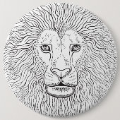 Badge Rond 15,2 Cm Tête de lion (Devant)