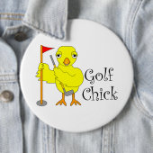 Badge Rond 15,2 Cm Texte de sélection de golf (En situation)