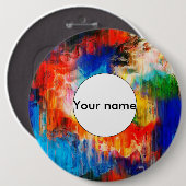 Badge Rond 15,2 Cm Texture colorée (Devant & derrière)