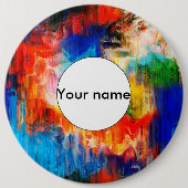 Badge Rond 15,2 Cm Texture colorée (Devant)