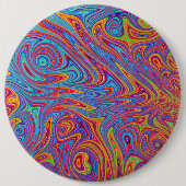 Badge Rond 15,2 Cm textures psychodeliques (Devant)