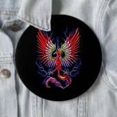 Badge Rond 15,2 Cm Thunderbird Cryptid Creator (En situation)