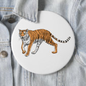 Badge Rond 15,2 Cm Tigre 2 (En situation)