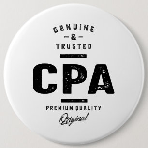 Badge Rond 15,2 Cm Titre du travail CPA
