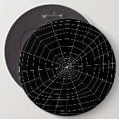 Badge Rond 15,2 Cm toile d'araignée en noir (Devant & derrière)