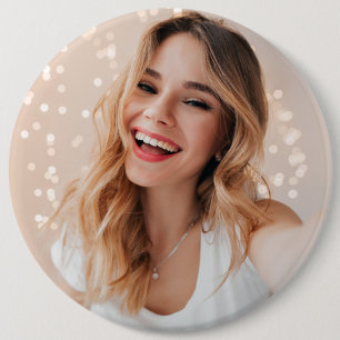 Badge Rond 15,2 Cm Ton visage pour un anniversaire
