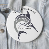 Badge Rond 15,2 Cm Tonnerre de poisson-épée (En situation)