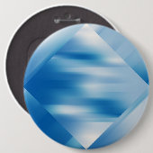 Badge Rond 15,2 Cm Topaz bleu (Devant & derrière)
