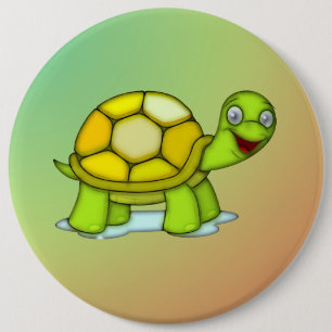 Badge Rond 15,2 Cm Tortue