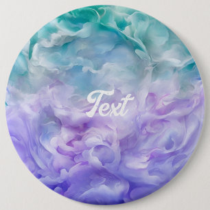 Badge Rond 15,2 Cm Tourbillon de nuage bleu et violet