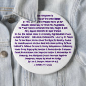 Badge Rond 15,2 Cm Toutes les valeurs dont nous et nos enfants avons (En situation)