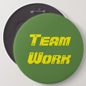 Badge Rond 15,2 Cm travail d'équipe (Devant & derrière)