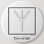 Badge Rond 15,2 Cm Tree of Life (Devant)