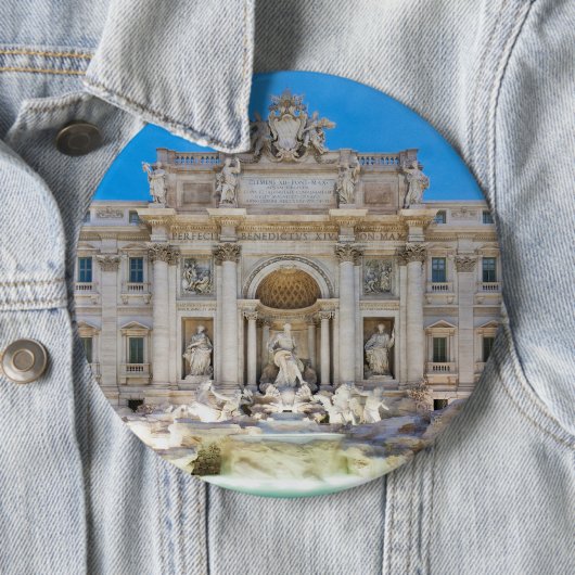 Badge Rond 15,2 Cm Trevi fountain (En situation)