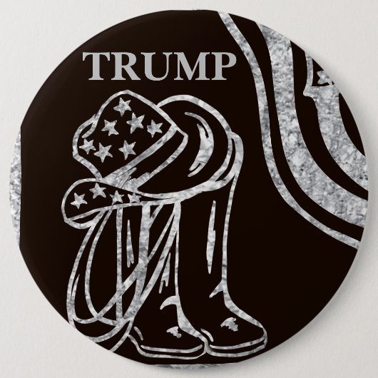 BADGE ROND 15,2 CM TRUMP (Devant)