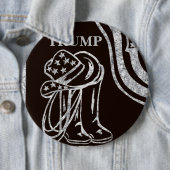 BADGE ROND 15,2 CM TRUMP (En situation)