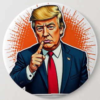Badge Rond 15,2 Cm Trump
