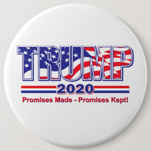 BADGE ROND 15,2 CM TRUMP 2020