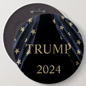 BADGE ROND 15,2 CM TRUMP 2024 (Devant & derrière)