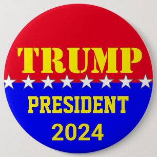 BADGE ROND 15,2 CM TRUMP 2024