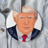 Badge Rond 15,2 Cm Trump et le plus grand (En situation)