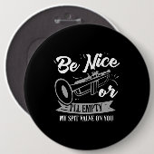 Badge Rond 15,2 Cm Trumpets - Vanne à crampe (Devant & derrière)