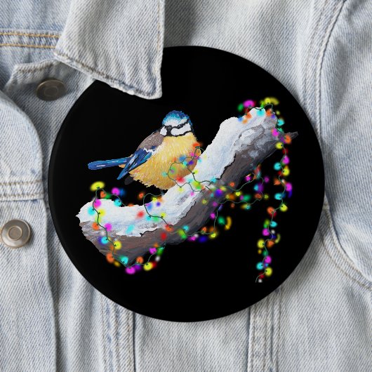 Badge Rond 15,2 Cm Twinkle Twinkle Little Tit (En situation)