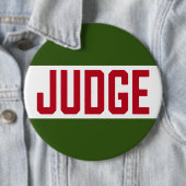 Badge Rond 15,2 Cm Ugly Sweater Contest Judge (En situation)