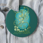 Badge Rond 15,2 Cm Une Vigne Débridée (En situation)