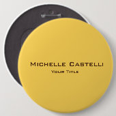Badge Rond 15,2 Cm Unique professionnel classique simple (Devant & derrière)