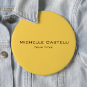 Badge Rond 15,2 Cm Unique professionnel classique simple (En situation)