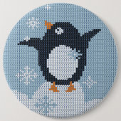 Badge Rond 15,2 Cm Vacances d'hiver (Devant)