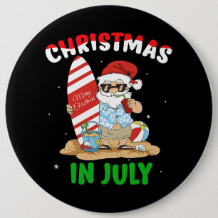 Badge Rond 15,2 Cm Vacances Été Plage Vacances Noël En Juillet Fu