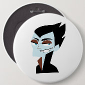 BADGE ROND 15,2 CM VAMPIRE (Devant & derrière)