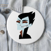 BADGE ROND 15,2 CM VAMPIRE (En situation)