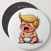 Badge Rond 15,2 Cm Vapeur (Devant & derrière)