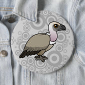 Badge Rond 15,2 Cm Vautour de cap (En situation)