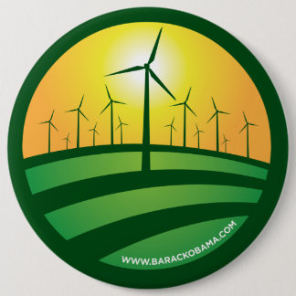 Badge Rond 15,2 Cm Vents d'Obama de bouton rond du changement 6x6